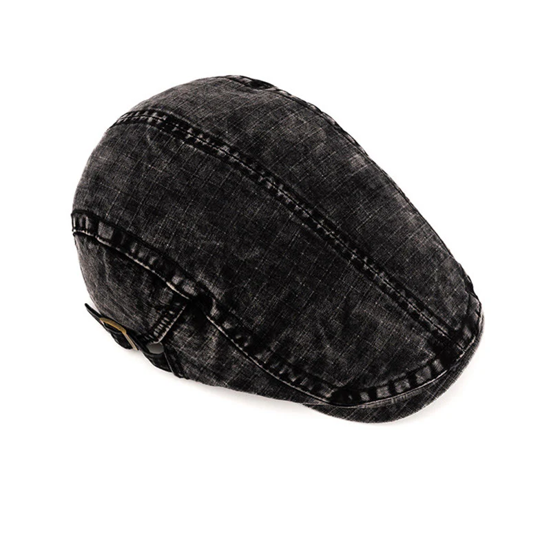 Spring & Summer Washed British Style Pure Cotton Beret - Image 6