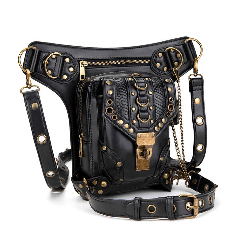 Steampunk Fanny Pack Thigh Holster Shoulder Waist Leg Bag - Image 10