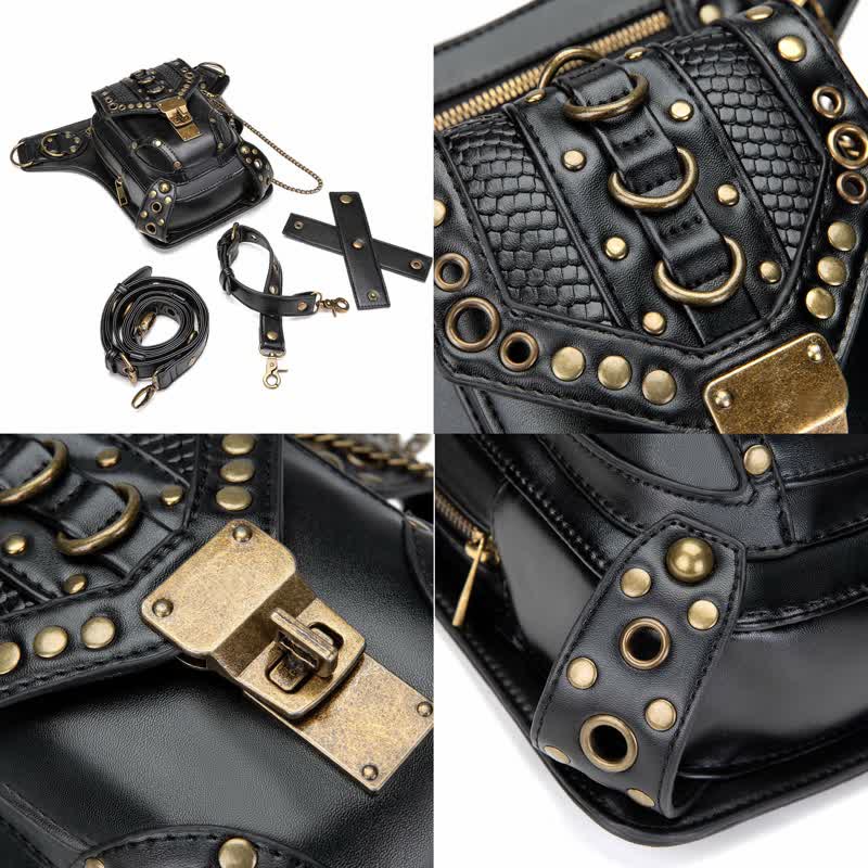Steampunk Fanny Pack Thigh Holster Shoulder Waist Leg Bag - Image 11
