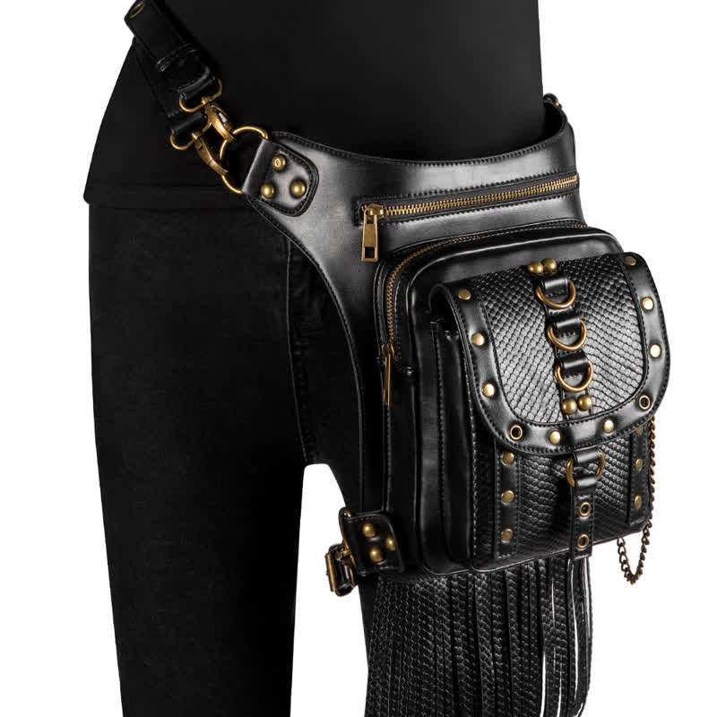 Steampunk Fanny Pack Thigh Holster Shoulder Waist Leg Bag - Image 14