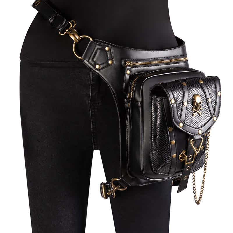 Steampunk Fanny Pack Thigh Holster Shoulder Waist Leg Bag - Image 15