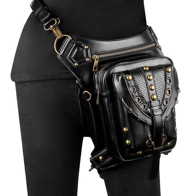 Steampunk Fanny Pack Thigh Holster Shoulder Waist Leg Bag - Image 16