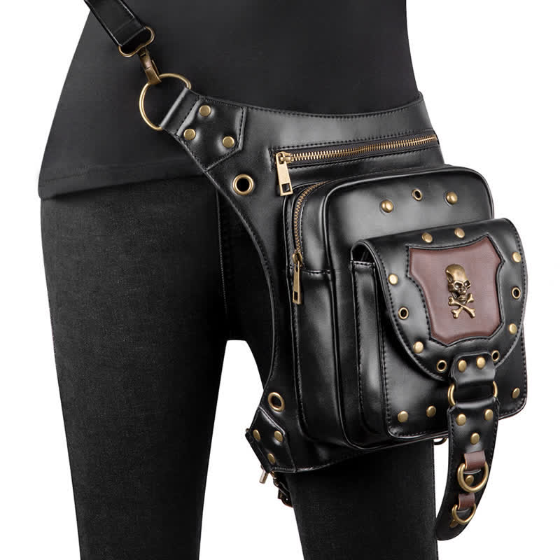 Steampunk Fanny Pack Thigh Holster Shoulder Waist Leg Bag - Image 19