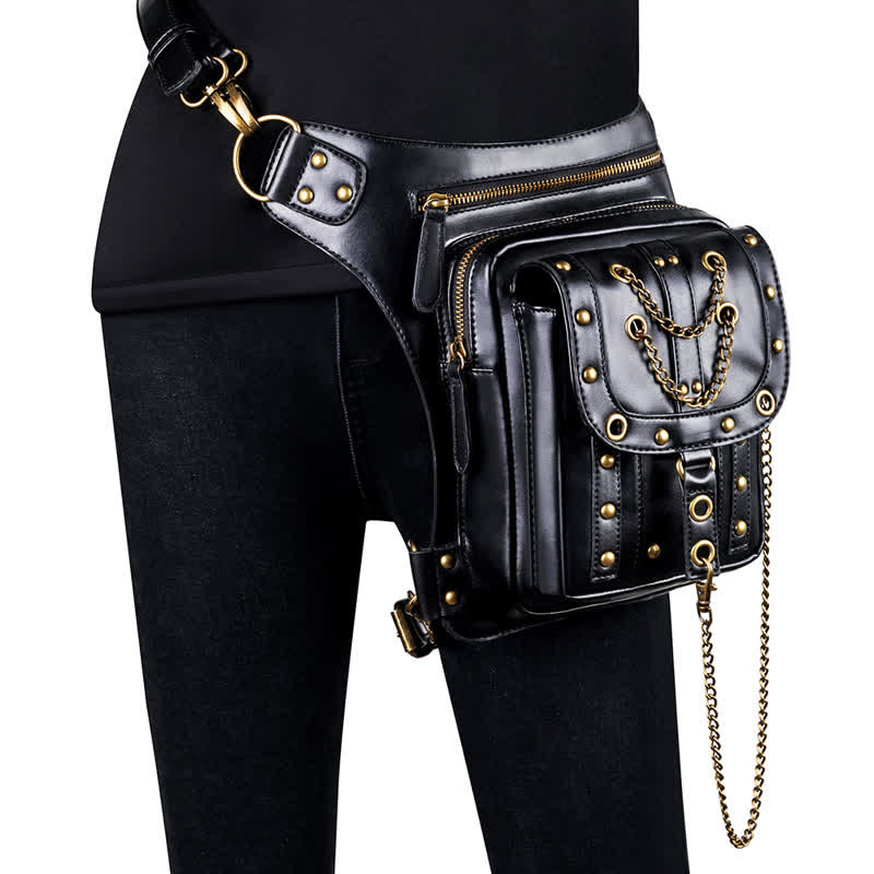 Steampunk Fanny Pack Thigh Holster Shoulder Waist Leg Bag - Image 20