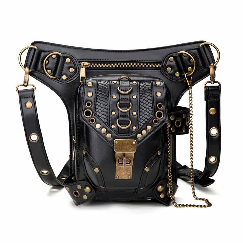 Steampunk Fanny Pack Thigh Holster Shoulder Waist Leg Bag - Image 4