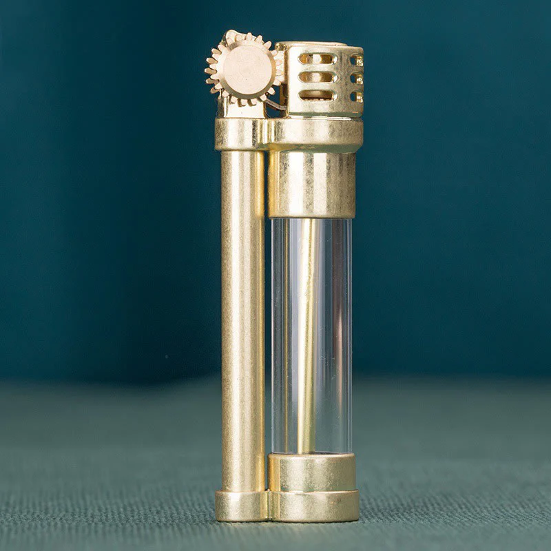 Steampunk Style Transparent Tank Refillable Kerosene Lighter - Image 6