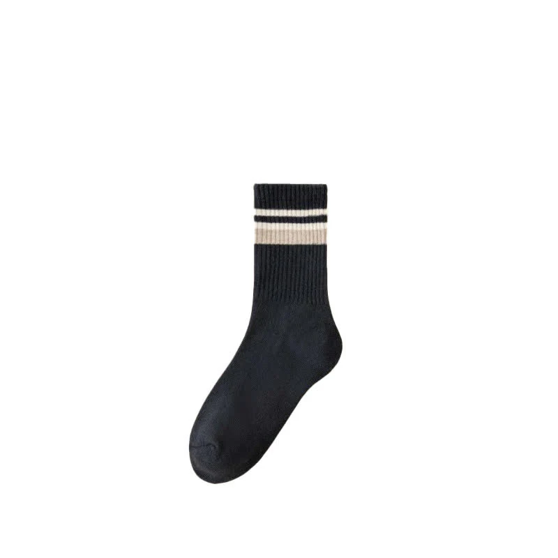 Classic Stripe Thicken Crew Socks - Image 3