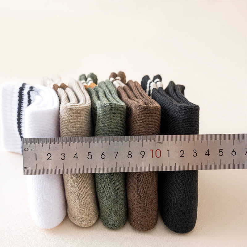 Classic Stripe Thicken Crew Socks - Image 7