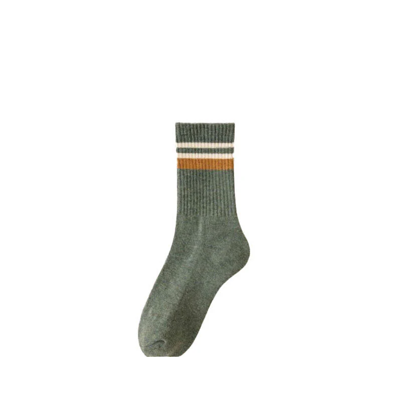 Classic Stripe Thicken Crew Socks - Image 9