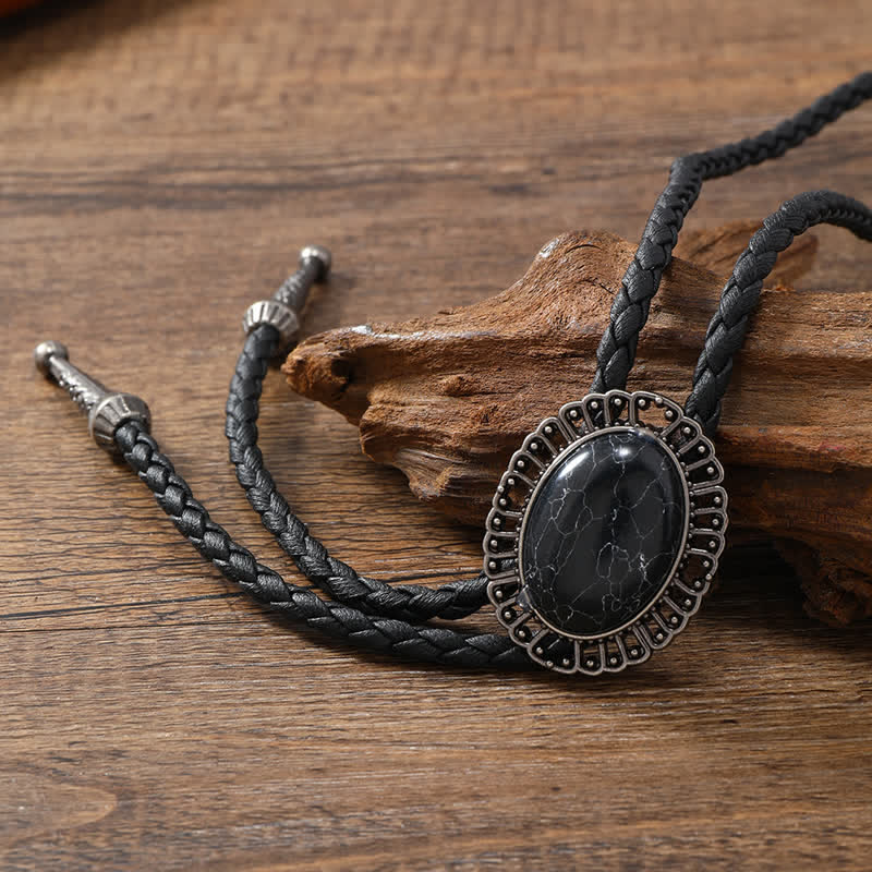 Stunning Western Replica Stone Bolo Tie - Image 8