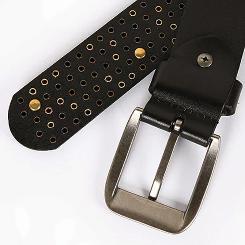 Stylish Nailheads Rhinestone Studded Rivet Leather Belt - Image 8