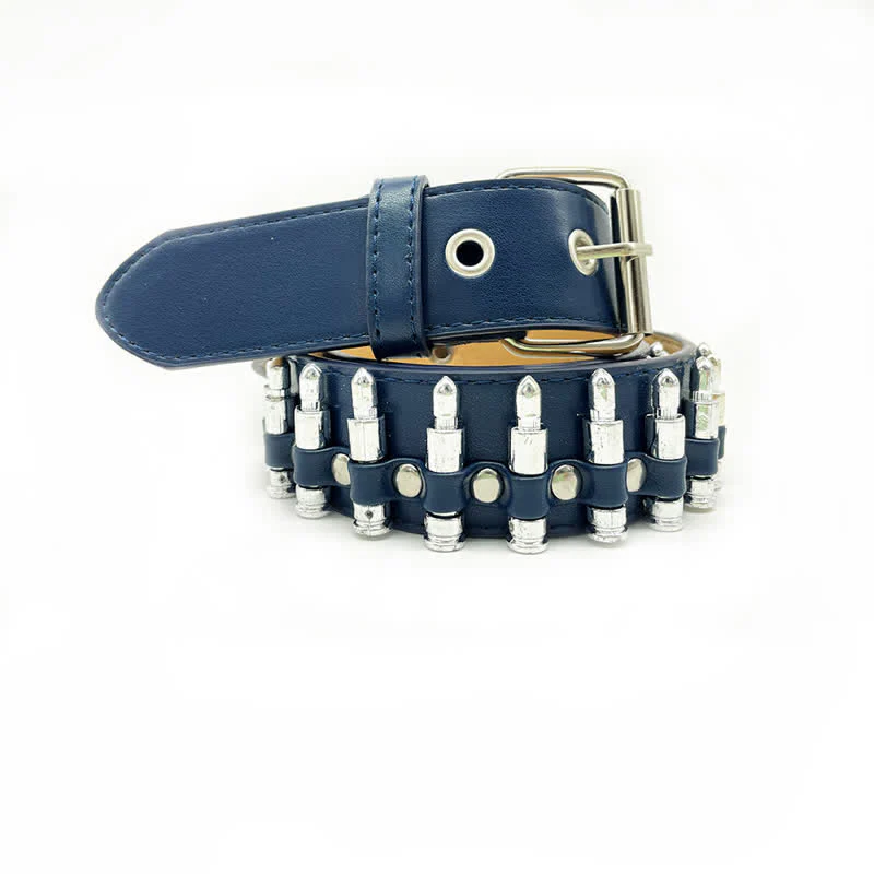 Stylish Punk Bullets Rivet Decor Leather Belt - Image 4