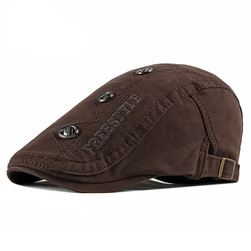 Stylish Punk Rivet Decors Flat Beret Hat - Image 10