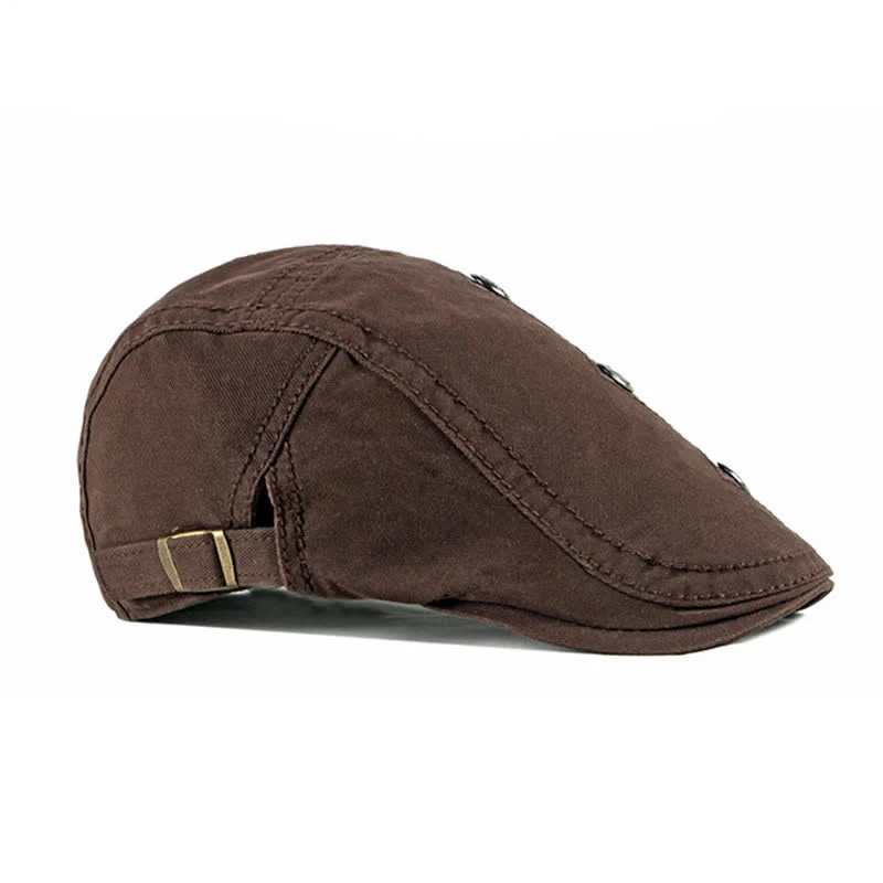 Stylish Punk Rivet Decors Flat Beret Hat - Image 12