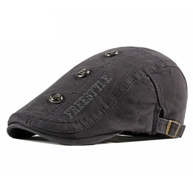Stylish Punk Rivet Decors Flat Beret Hat - Image 13