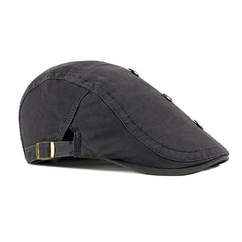 Stylish Punk Rivet Decors Flat Beret Hat - Image 14
