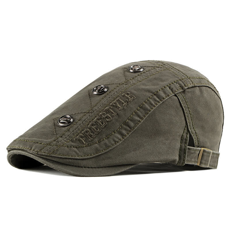 Stylish Punk Rivet Decors Flat Beret Hat - Image 15