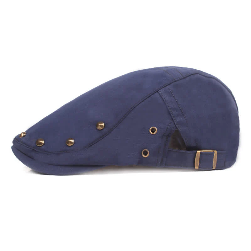 Stylish Punk Rivet Studded Newsboy Beret Hat - Image 2