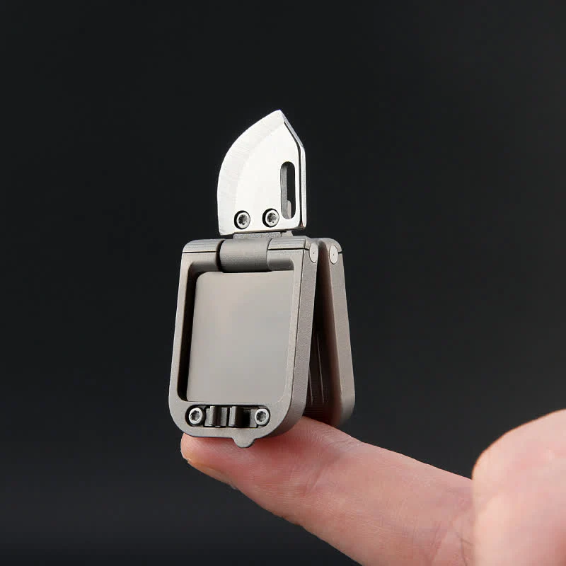 Suitcase Shape Unboxing EDC-Tool Hidden Knife Keychain - Image 4