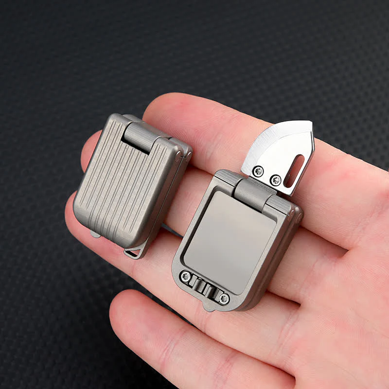 Suitcase Shape Unboxing EDC-Tool Hidden Knife Keychain - Image 6