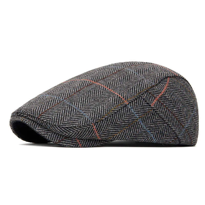 Summer Lightweight Checkered Beret Hat - Image 6