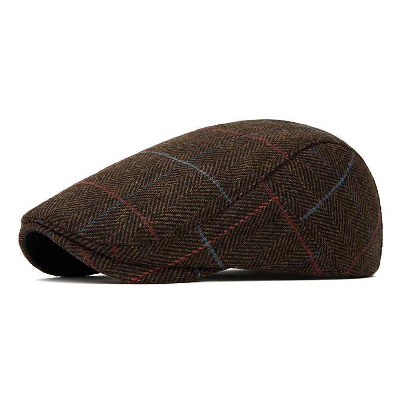 Summer Lightweight Checkered Beret Hat - Image 7
