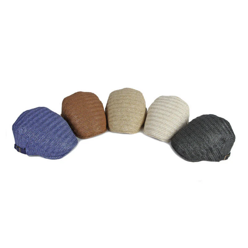 Summer Sunshade Weave Beret Cap - Image 3