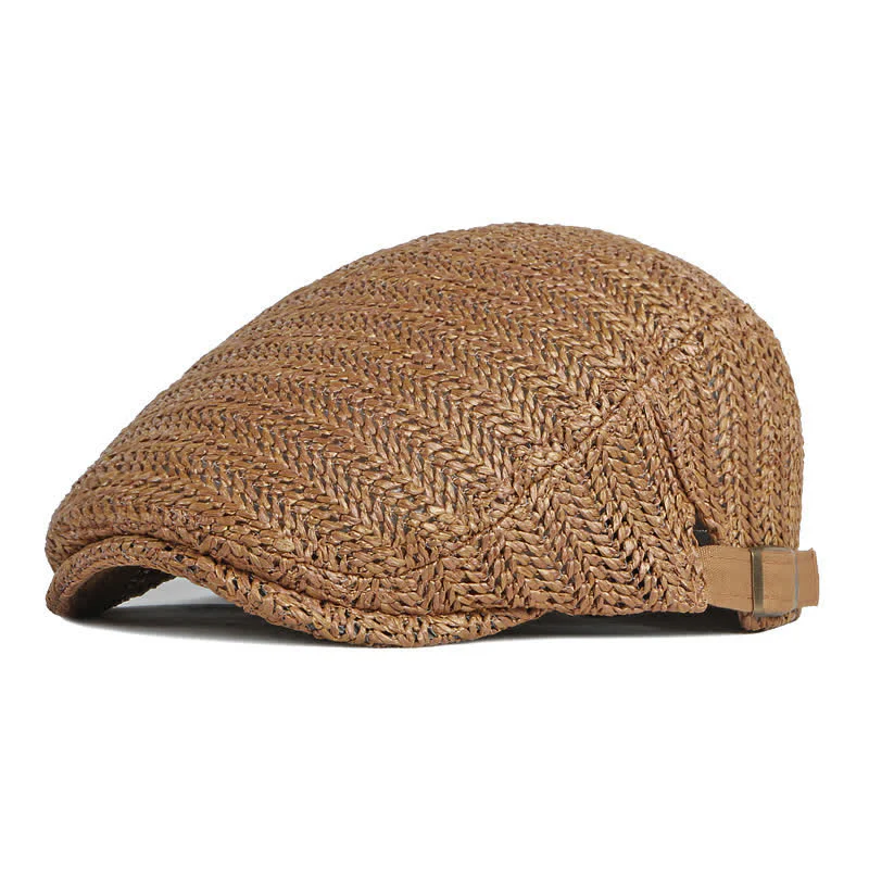 Summer Sunshade Weave Beret Cap - Image 5