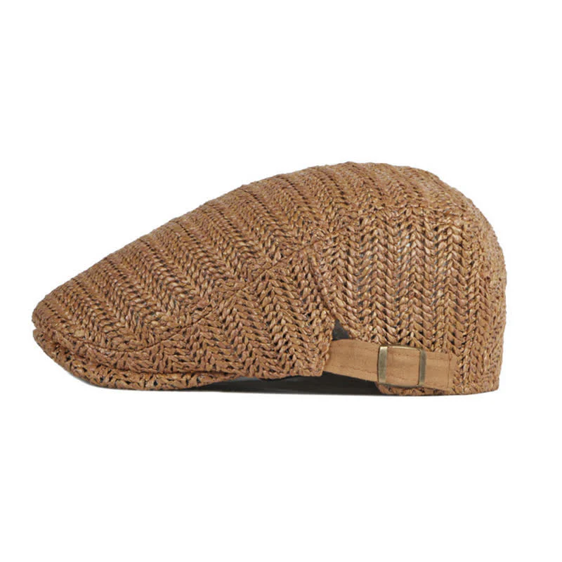 Summer Sunshade Weave Beret Cap - Image 6