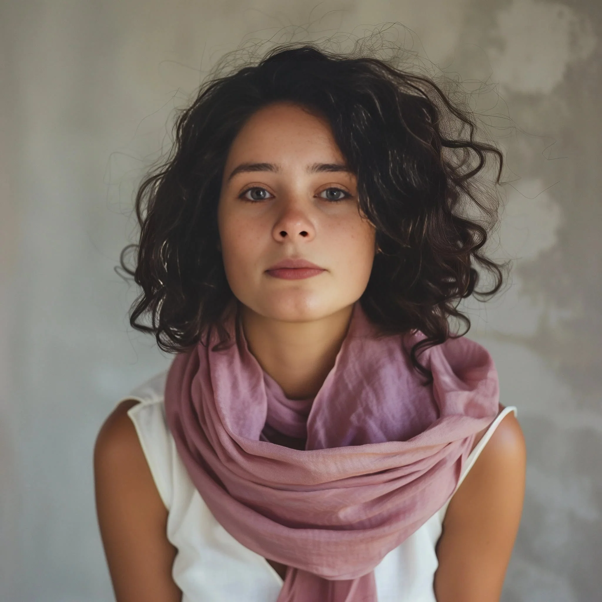 Summer Voile Solid Color Cotton Linen Thin Scarf - Image 5