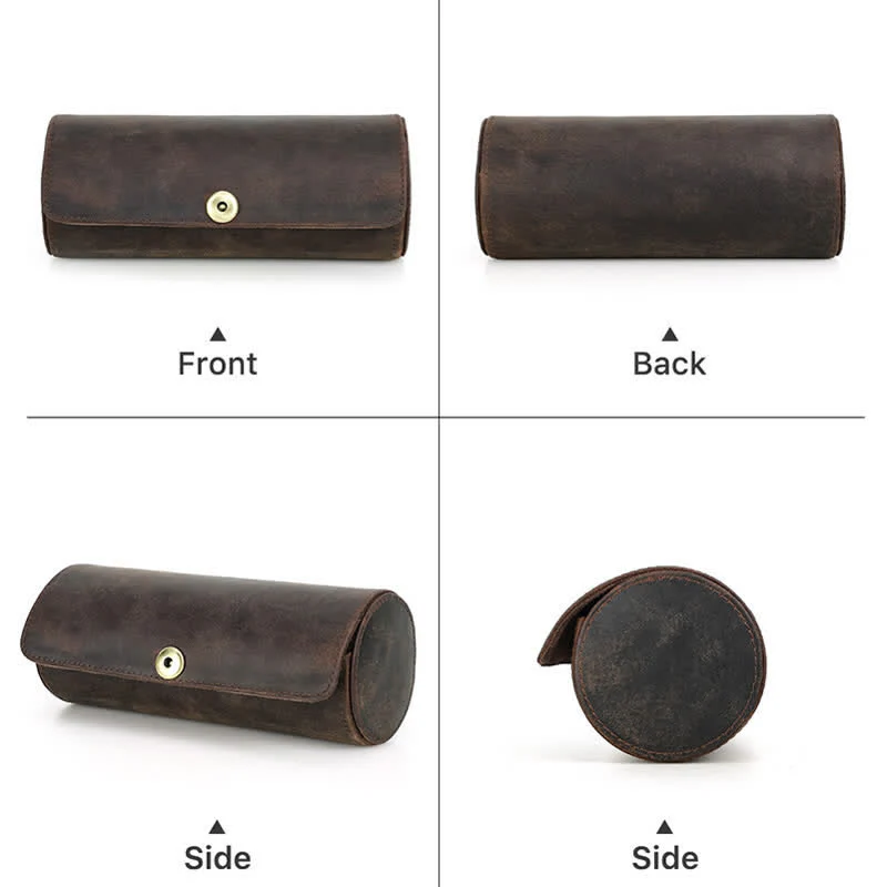 Teo Necktie Retro Box Genuine Leather Case - Image 7