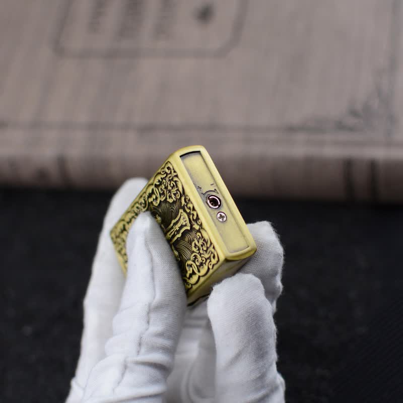 The Holy Bible Cross Grinding Wheel Refillable Butane Lighter - Image 14