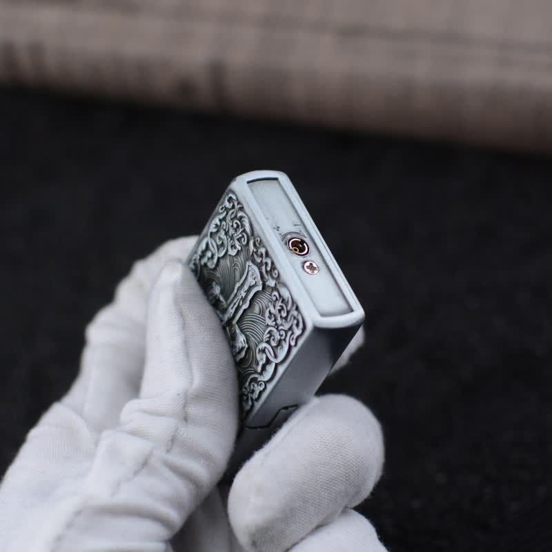The Holy Bible Cross Grinding Wheel Refillable Butane Lighter - Image 6