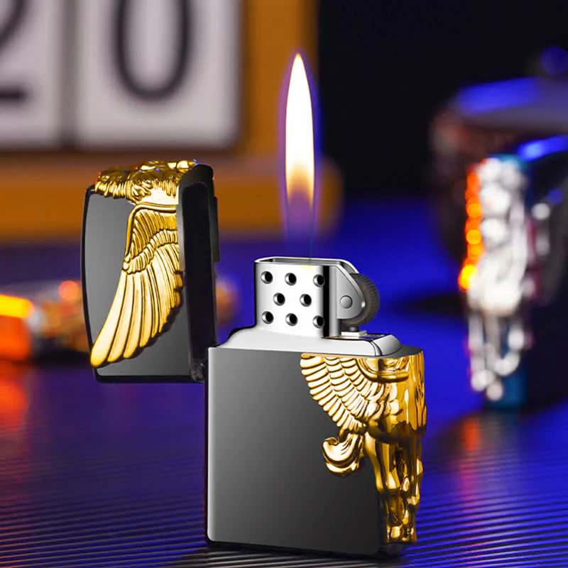 Three Sides 3D Relief Pegasus Refillable Butane Lighter - Image 10