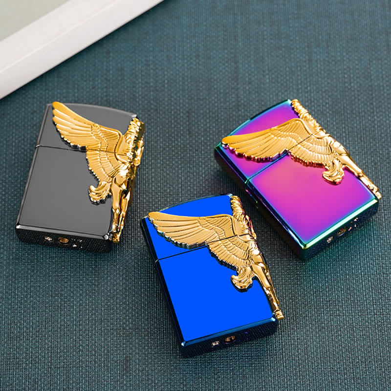Three Sides 3D Relief Pegasus Refillable Butane Lighter - Image 4