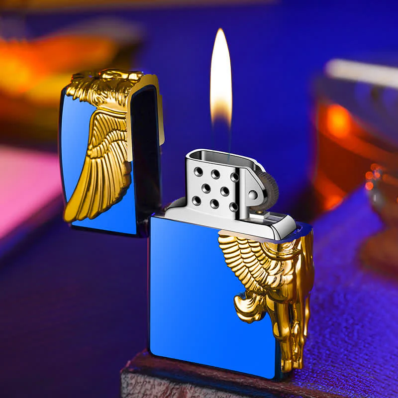 Three Sides 3D Relief Pegasus Refillable Butane Lighter - Image 7