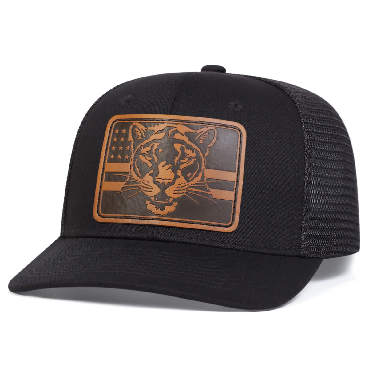 Tiger's Head Flag Adjustable Outdoor Trucker Hat - Image 5