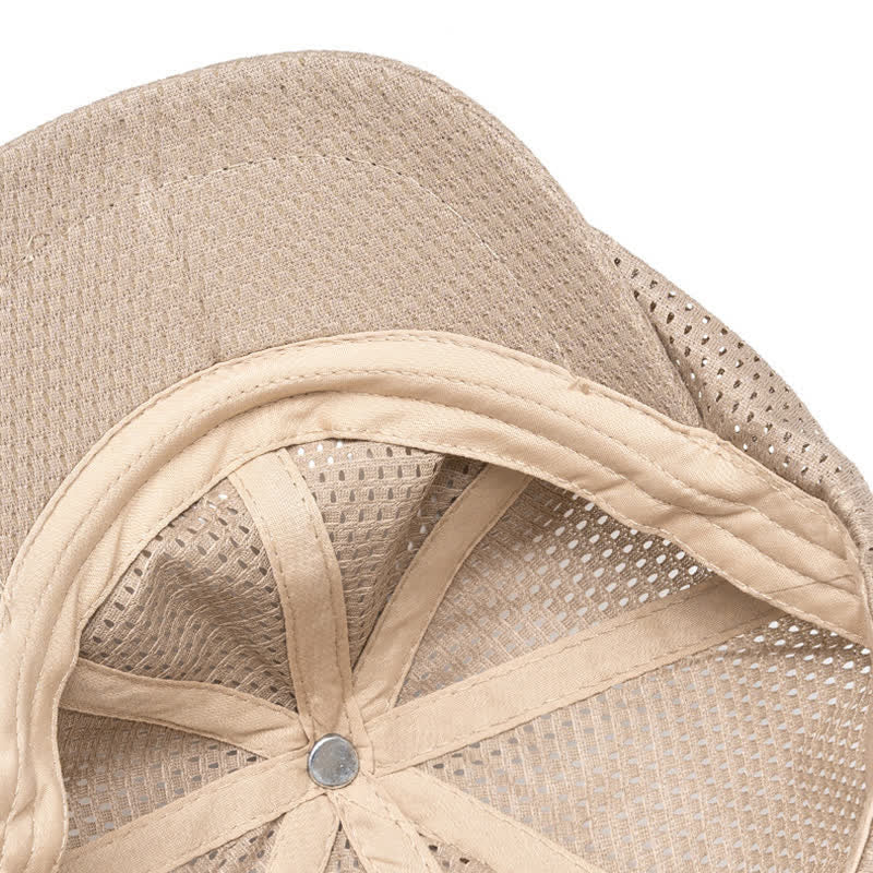 Timeless Solid Color Breathable Mesh Summer Beret Hat - Image 3