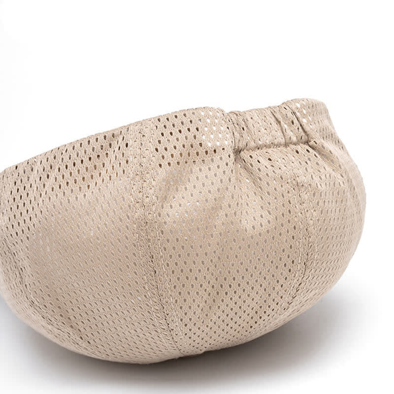 Timeless Solid Color Breathable Mesh Summer Beret Hat - Image 4