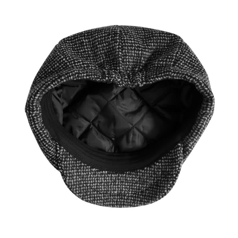 Tiny Checks Gatsby Beret Octagonal Cap - Image 6