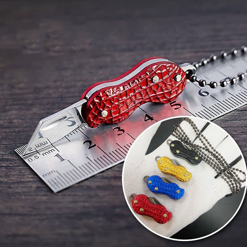 Tiny Cute Peanut Pocket Knife Keychain - Image 8