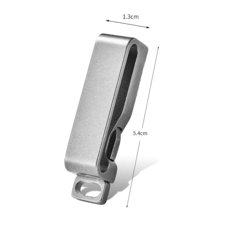 Titanium Quick Release Belt Clip Detachable Keychain - Image 3