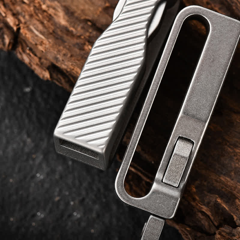 Titanium Quick Release Belt Clip Detachable Keychain - Image 5