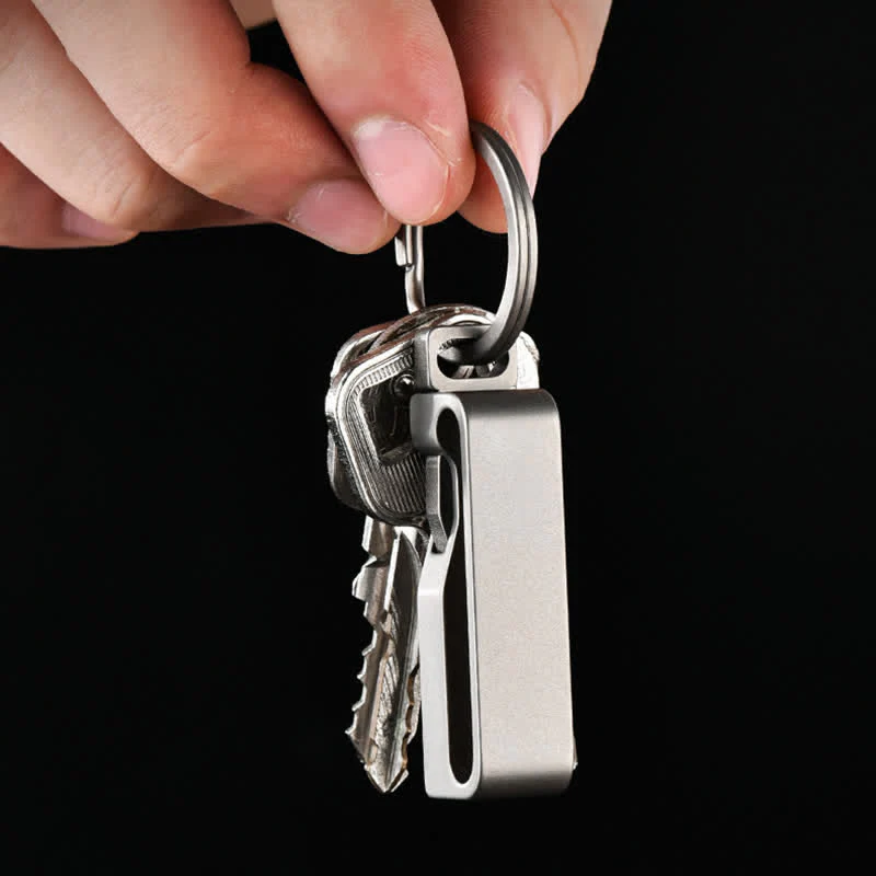 Titanium Quick Release Belt Clip Detachable Keychain - Image 7