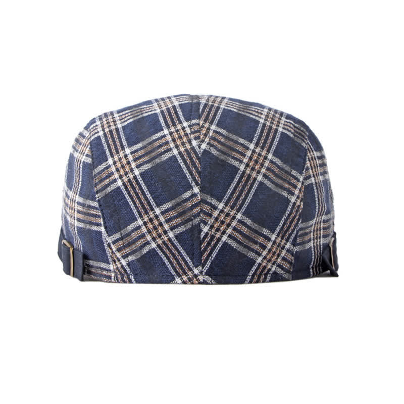 Travel Casual Checkered Beret Flat Cap - Image 7