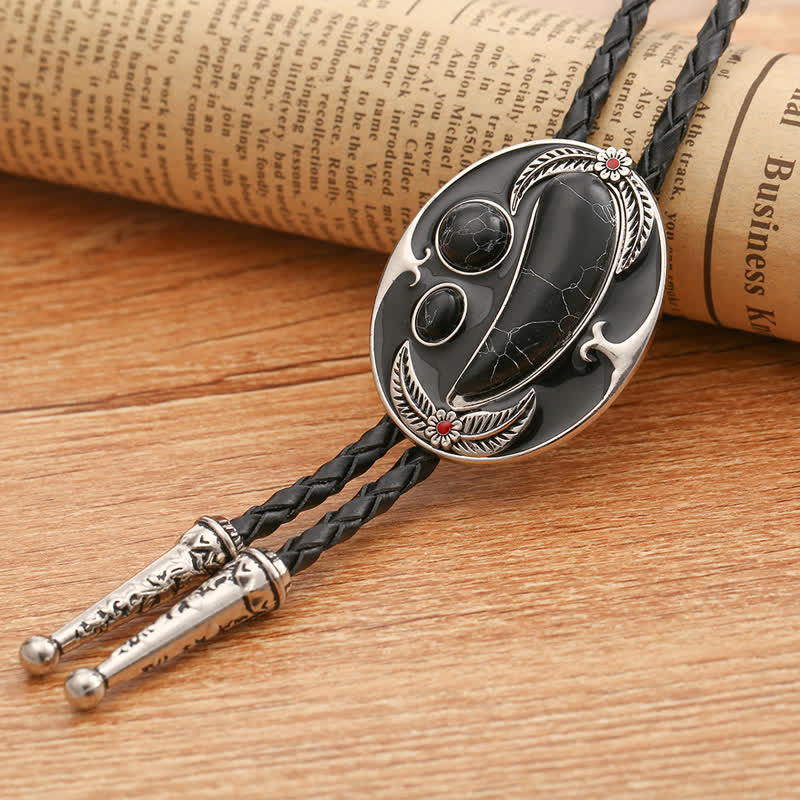 Turquoise Indian Style Cowboy Bolo Tie - Image 8