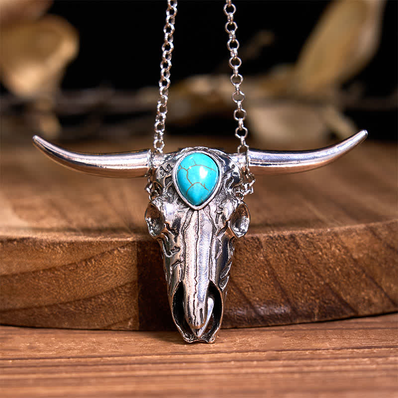 Turquoise Longhorn Bull DIY Hidden Knife Belt Buckle Pendant Ring Bundle Set - Image 4