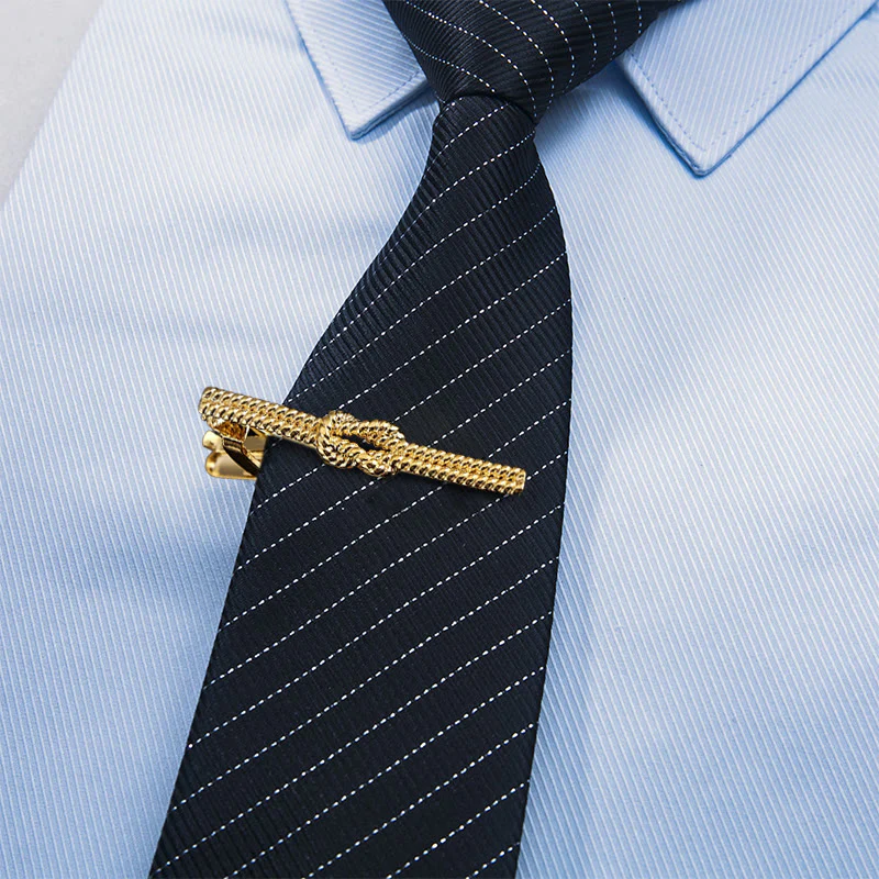 Twist Pattern Tie Clip For Daily Suit - Image 3