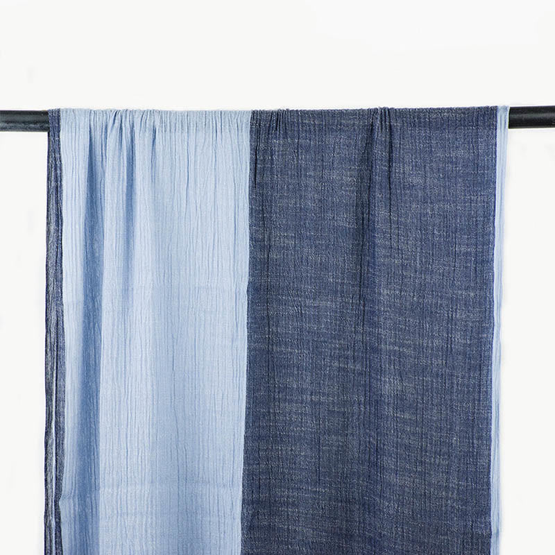 Two-Tone Color Matching Lightweight Retro Thin Scarf - Image 5