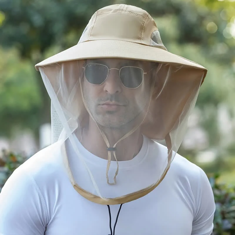 Unisex Anti Mosquito Insect Bucket Hat With Veil Mesh Protection - Image 12